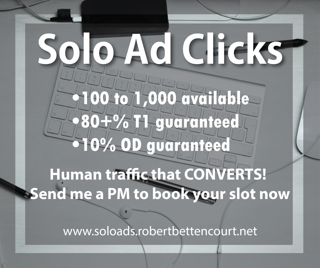 Grey Keyboard Solo Ad